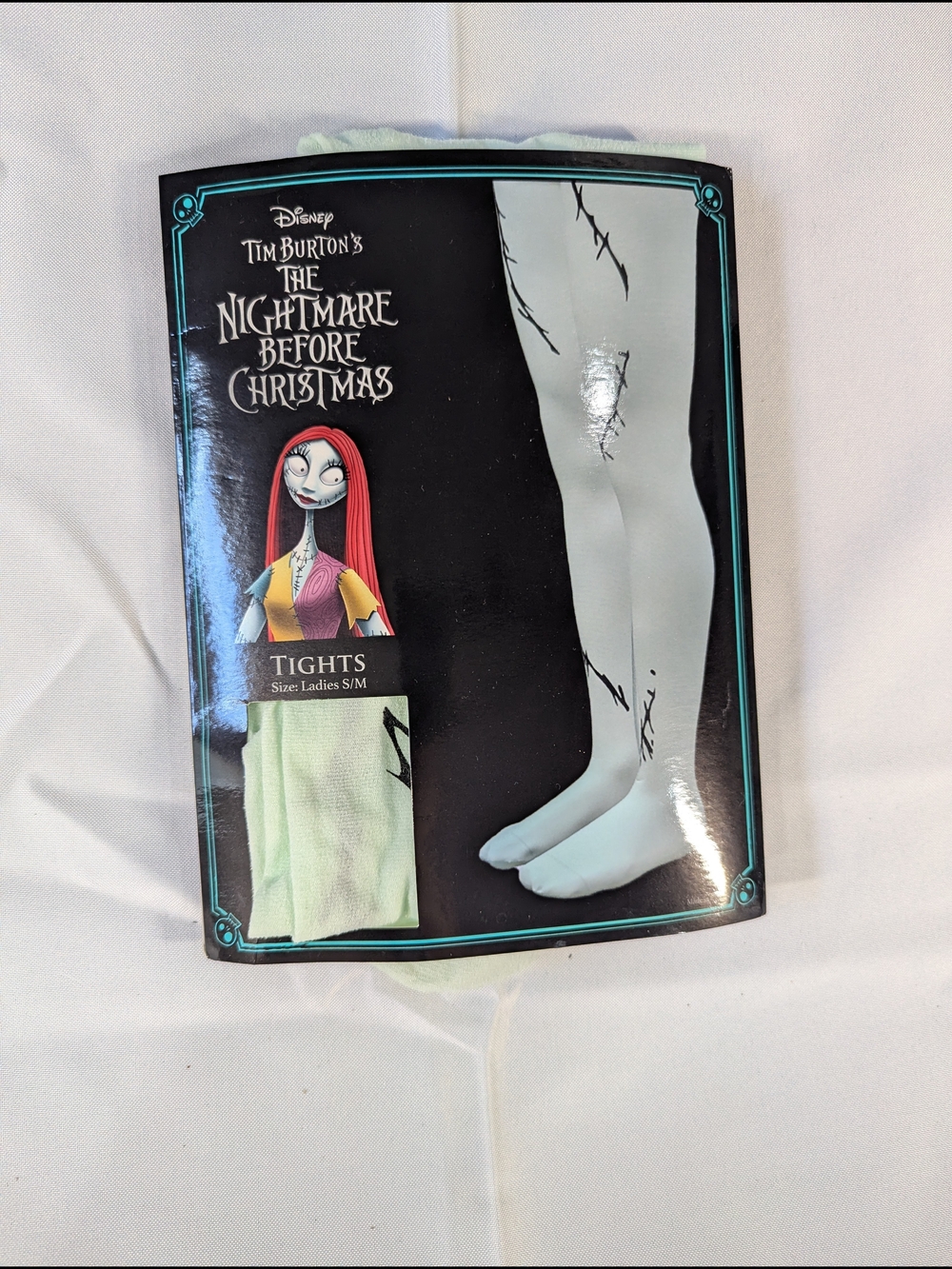 Disney The Nightmare Before Christmas Sally Green Light Tights